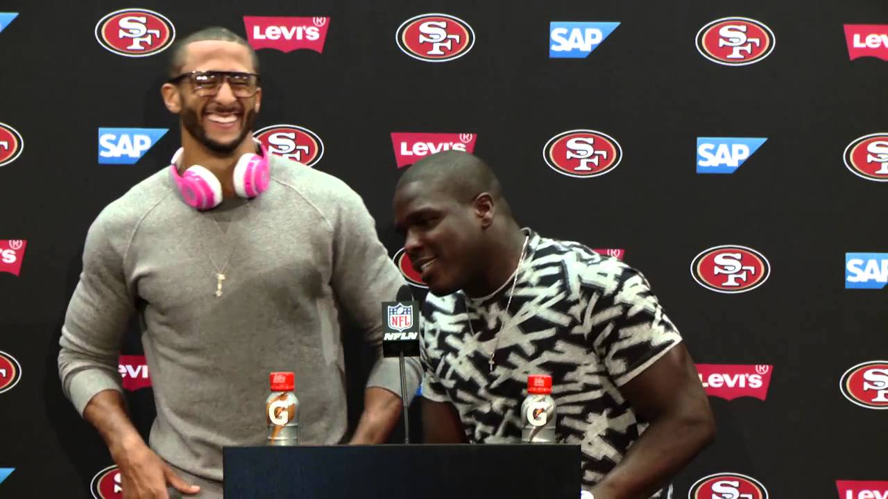 49ers Vs Chiefs Postgame Press Conference - Colin Kaepernick + Frank Gore