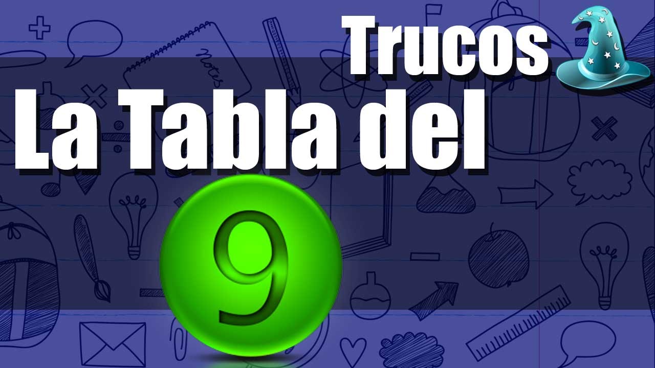 Truco para aprender la tabla del 9 con los dedos