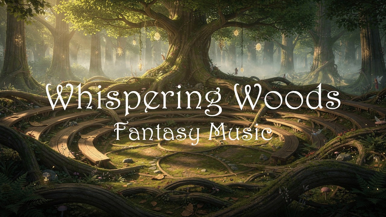 Whispering Enchanted Woods | Fantasy Relax Music | Calm Forest Ambience