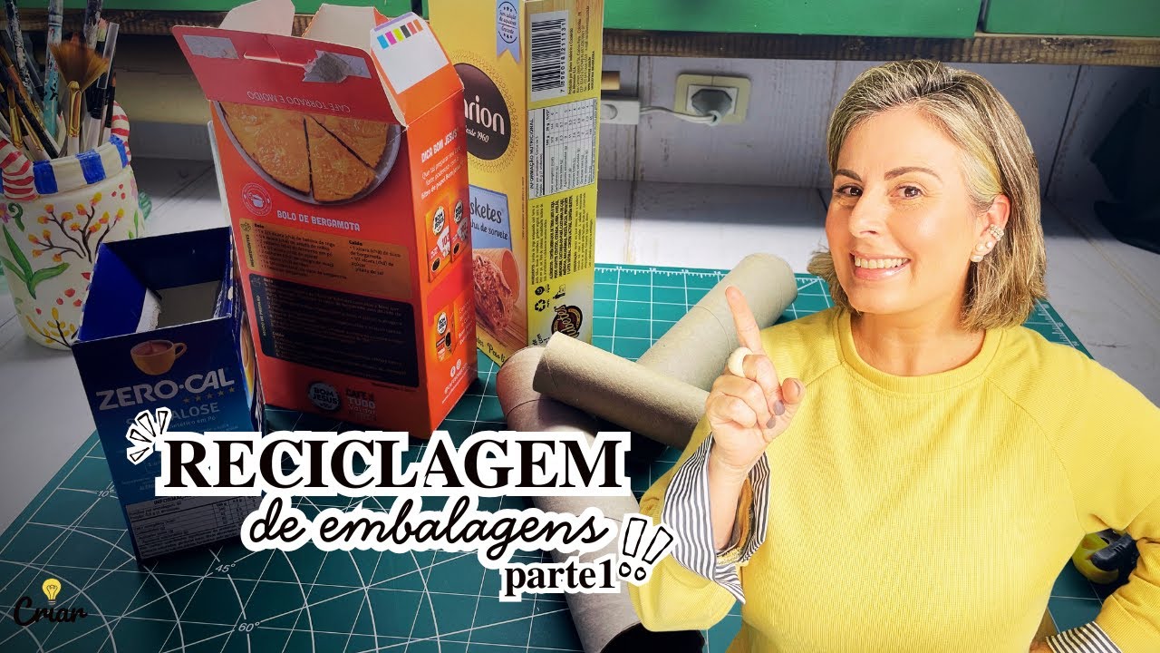 ♻️Reciclando EMBALAGENS de PAPELÃO para DECORAÇÃO Vintage | Parte1