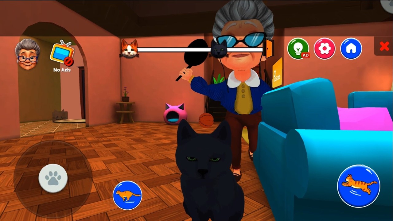 Bad Cat Simulator: Prank Gran - Gameplay Walkthrough Part 5 (Android, iOS)