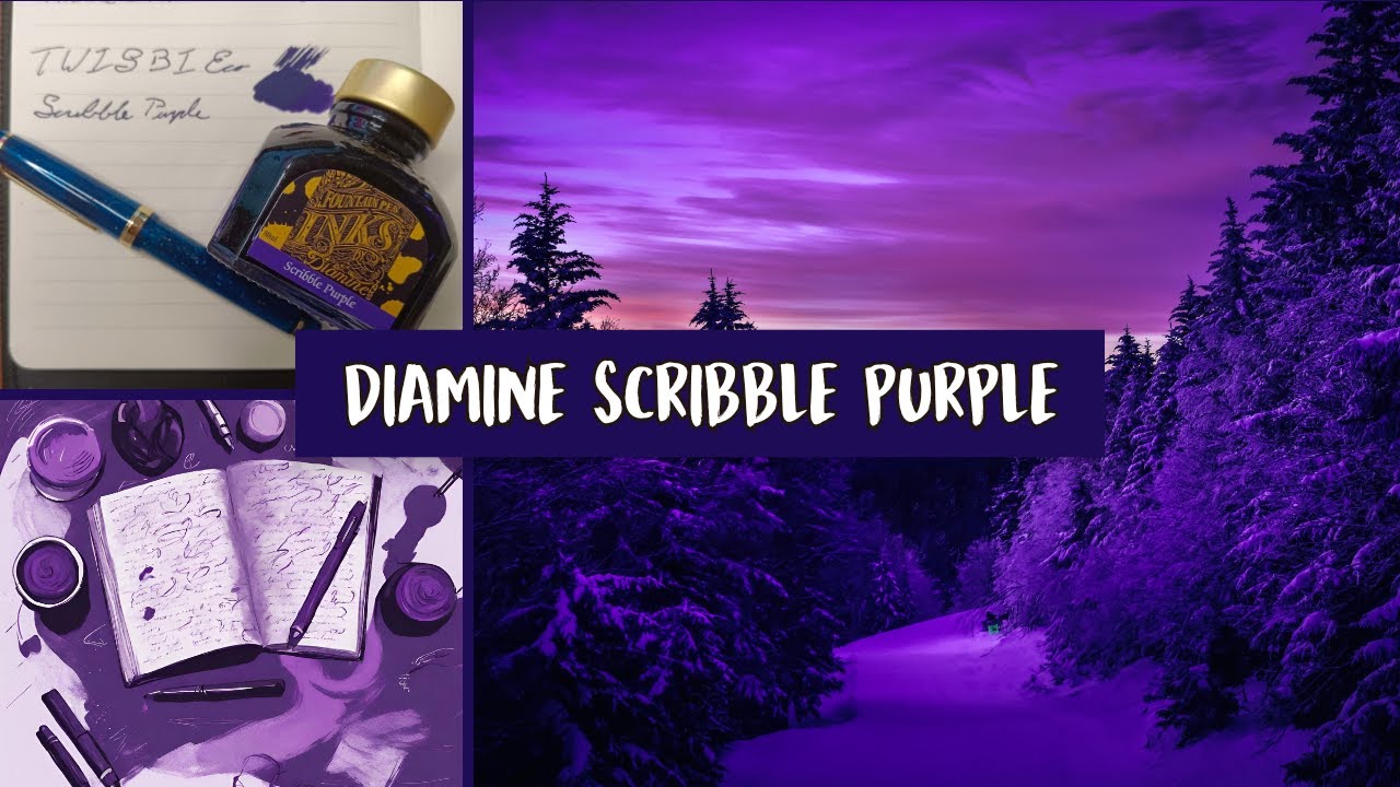 Diamine Scribble Purple Ink Review