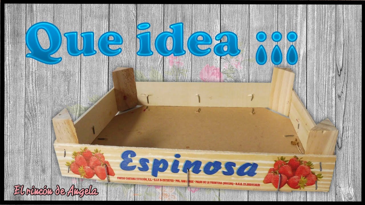 QUE IDEA ¡¡¡ Caja de fresas reciclada muy facil♻️ DIY MANUALIDADES
