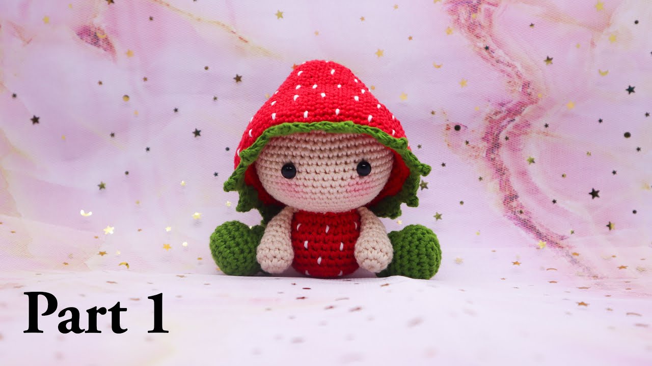 BABY STRAWBERRY 🍓| PART 1 | FRUIT BABIES | AMIGURUMI CROCHET TUTORIAL