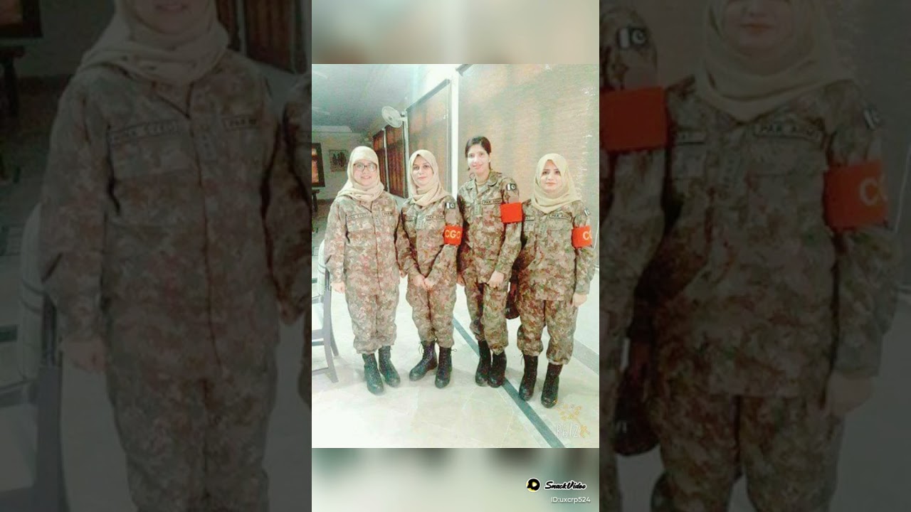 beautiful woman pak army video
