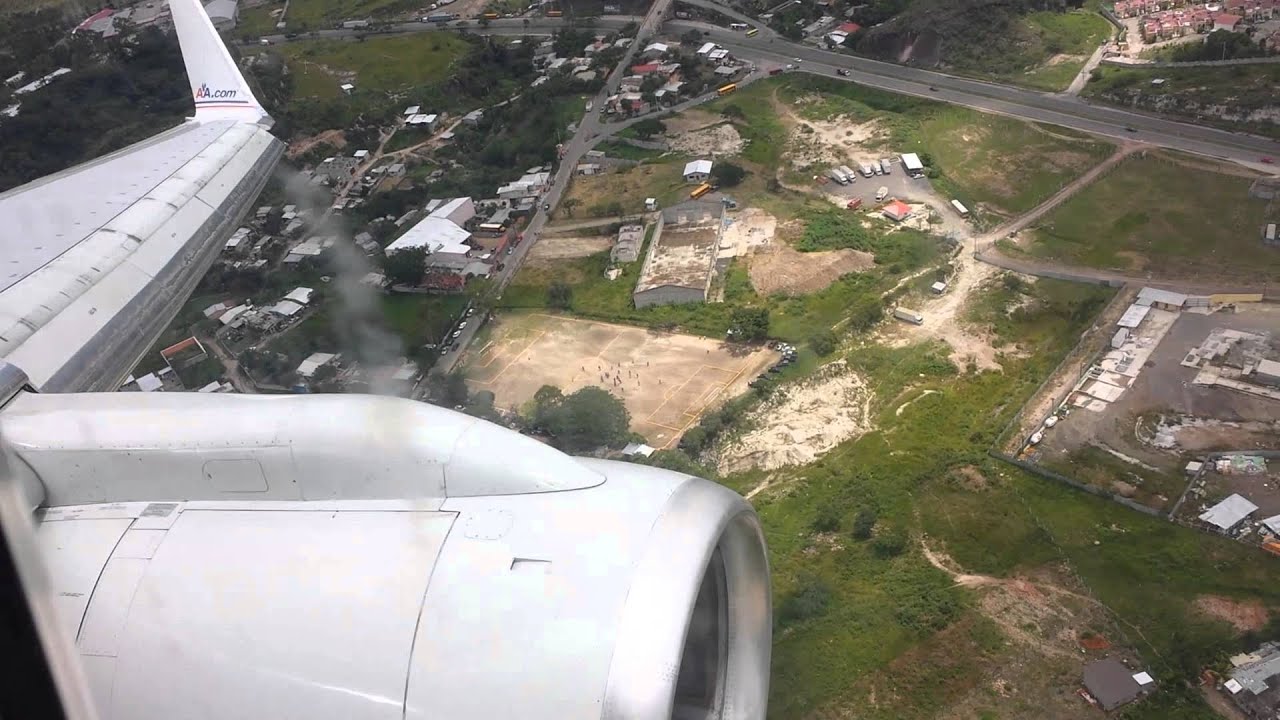Very low landing in Tegucigalpa, Honduras AA955