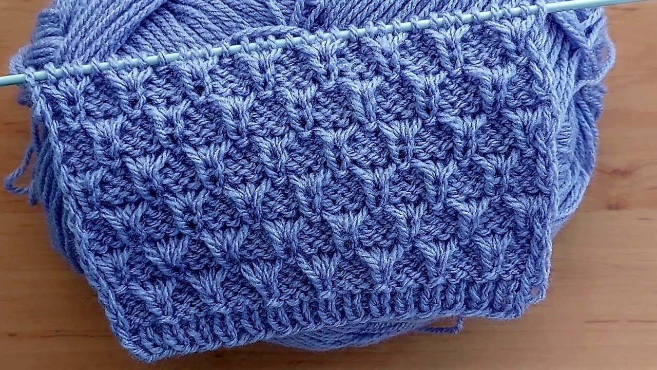 Самый классный узор спицами для джемпера, туники, свитера, кардигана, шапочки.