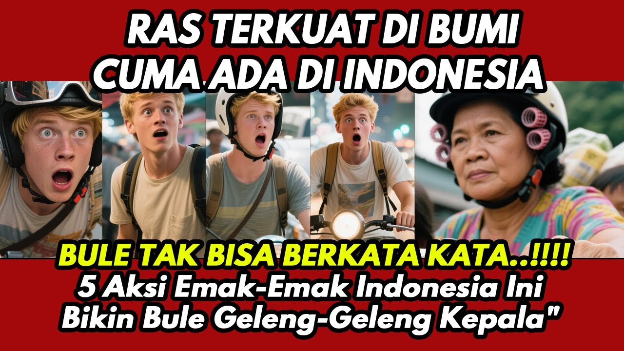 BULE SYOK KETEMU PENGUASA JALANAN!! 5 Aksi Emak-Emak Indonesia Ini Bikin Bule Geleng-Geleng Kepala"