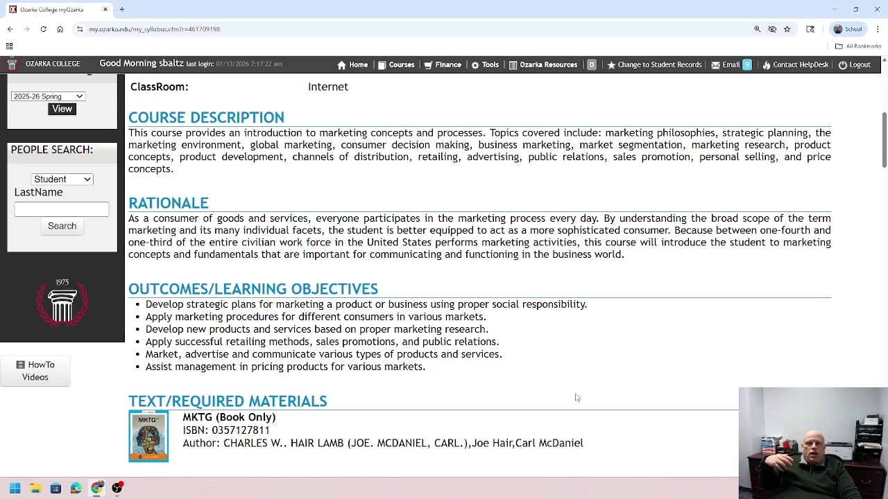 MKTG2633 Marketing Spring 2026 Welcome Video