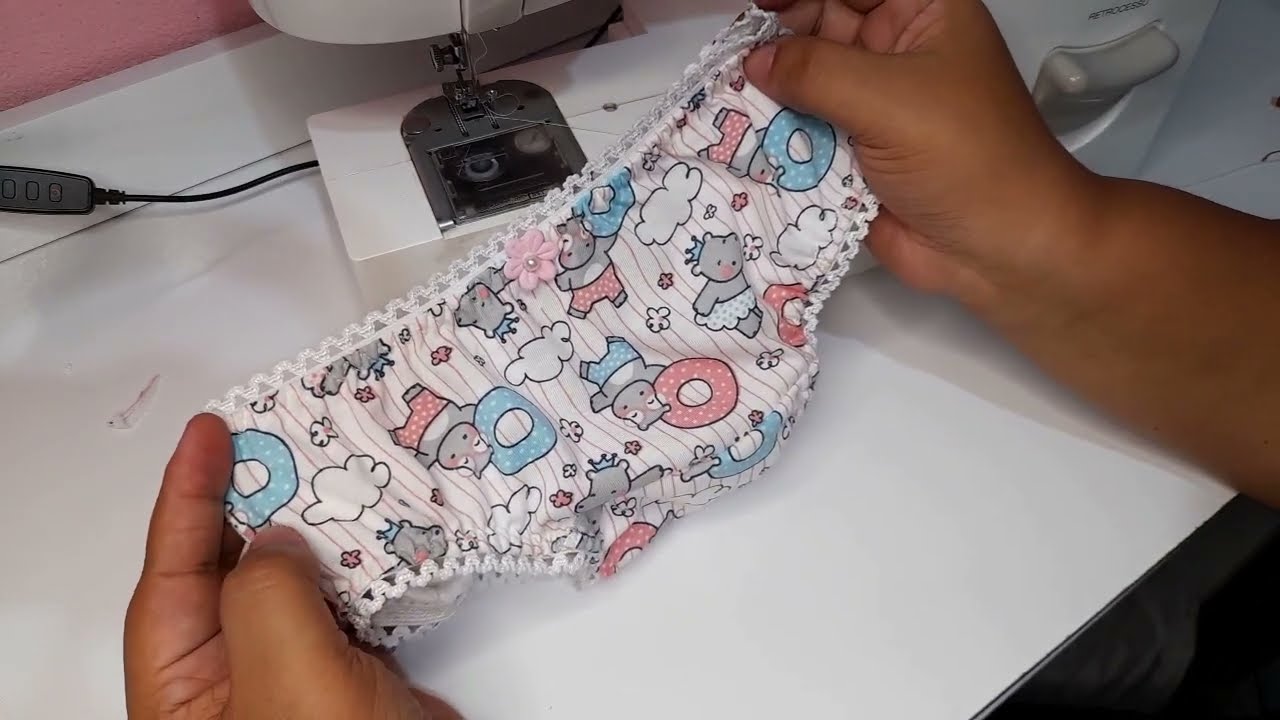 COSTURANDO CALCINHA INFANTIL / FACIL E VENDAVEL #COSTURANDOTODODIACOMARÔ