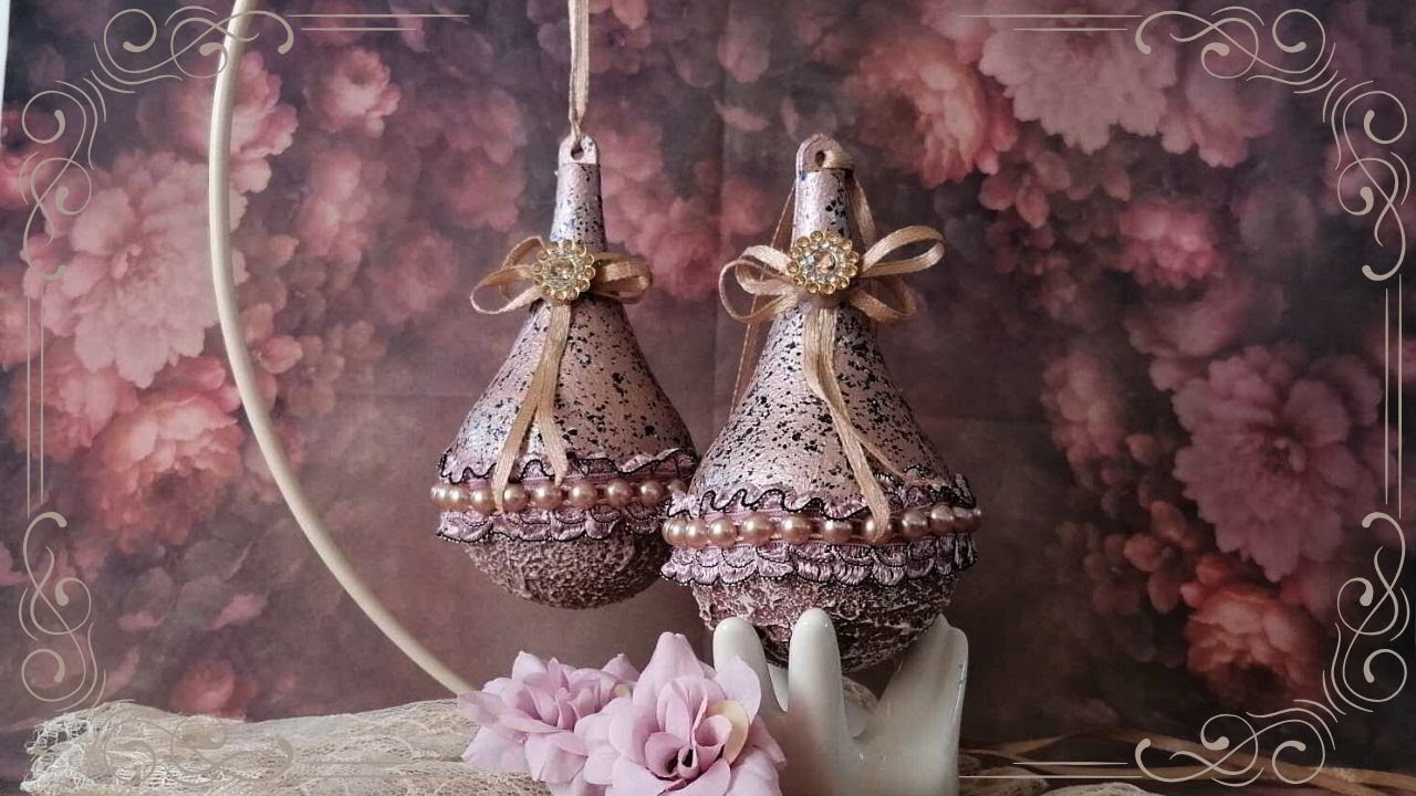 Elegant Christmas decoration, DIY hanging Xmas decor, water drop decoration