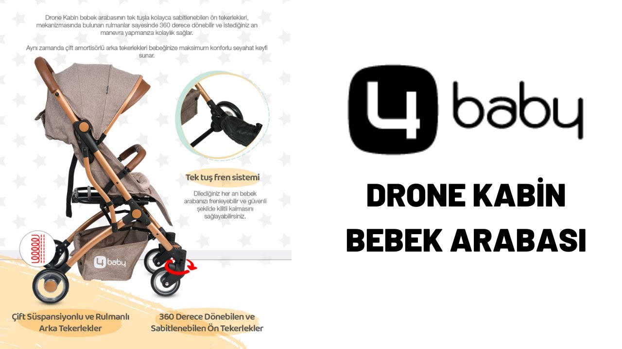 4Baby Drone Kabin Bebek Arabası