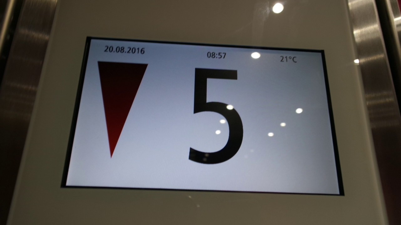 Brand new 2016 Schindler traction elevators/lifts in Iso Omena shopping center, Espoo