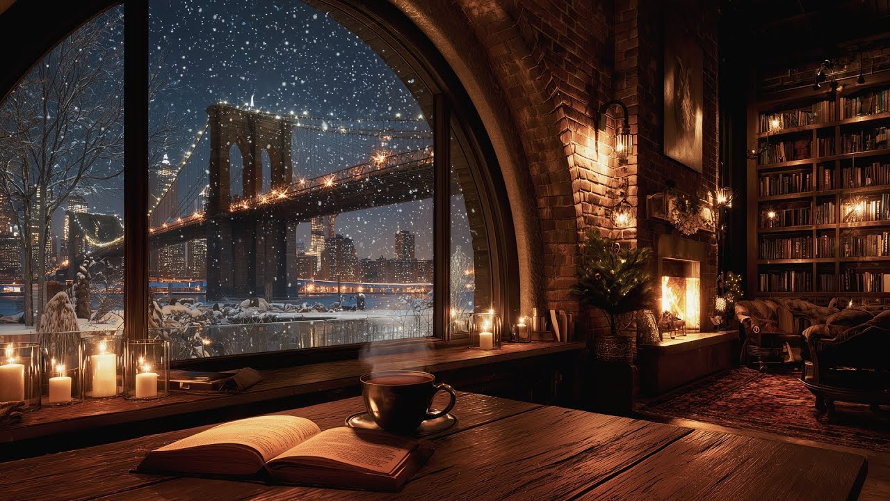 New York Cafe Ambience with Cozy Winter Jazz ❄️ Warm Jazz Piano & Snow Falling
for Study, Relax