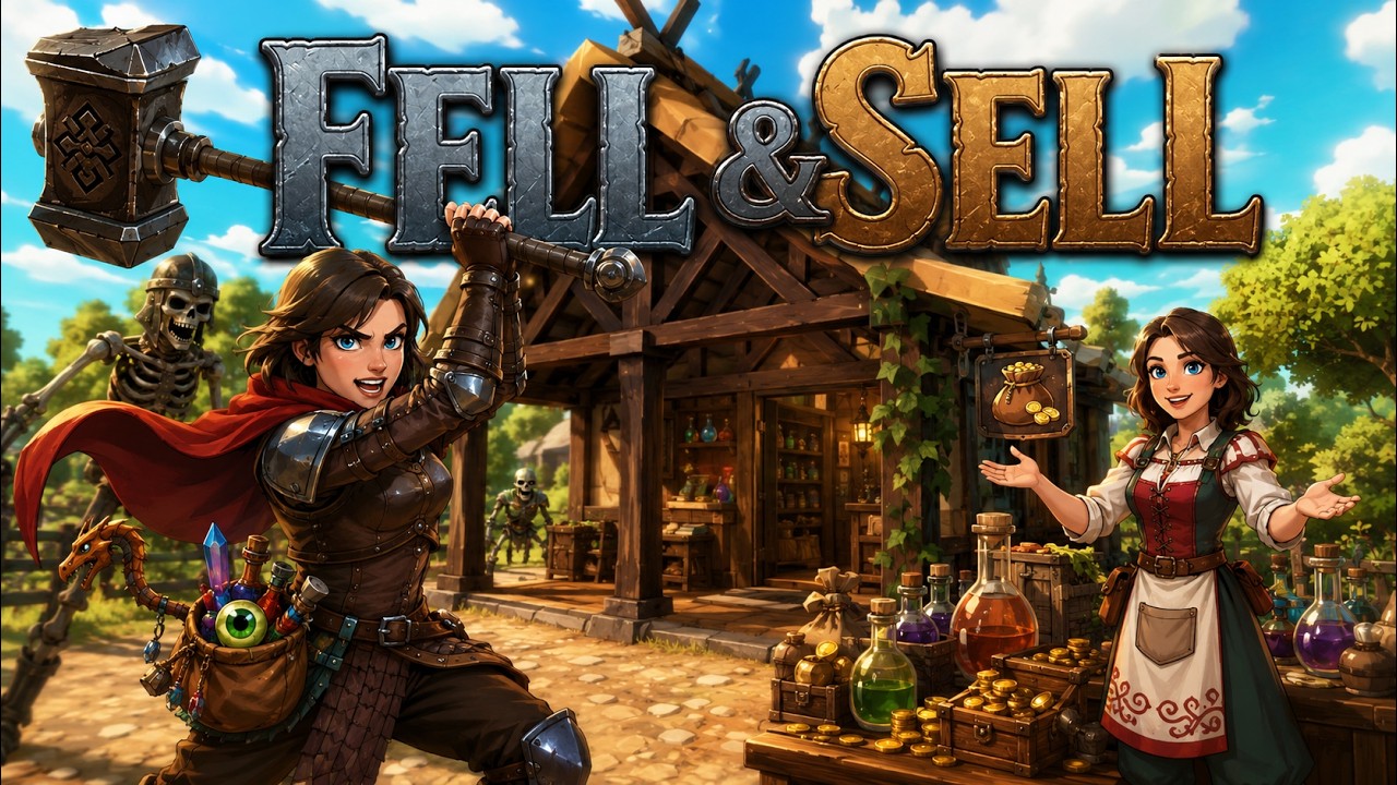 Every Item I Loot Becomes Inventory in my Own Fantasy Shop!... | Fell & Sell