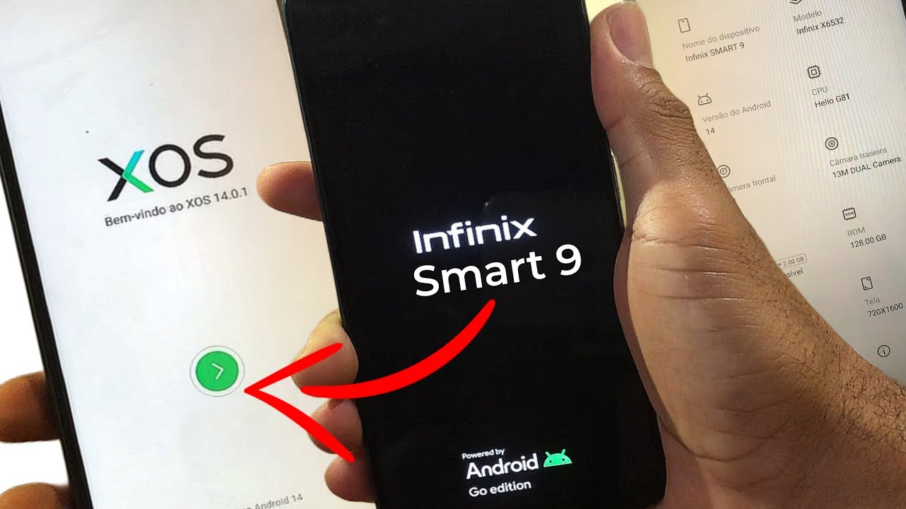 Infinix Smart 9 - Como Remover Conta Google Infinix Smart 9 sem PC 