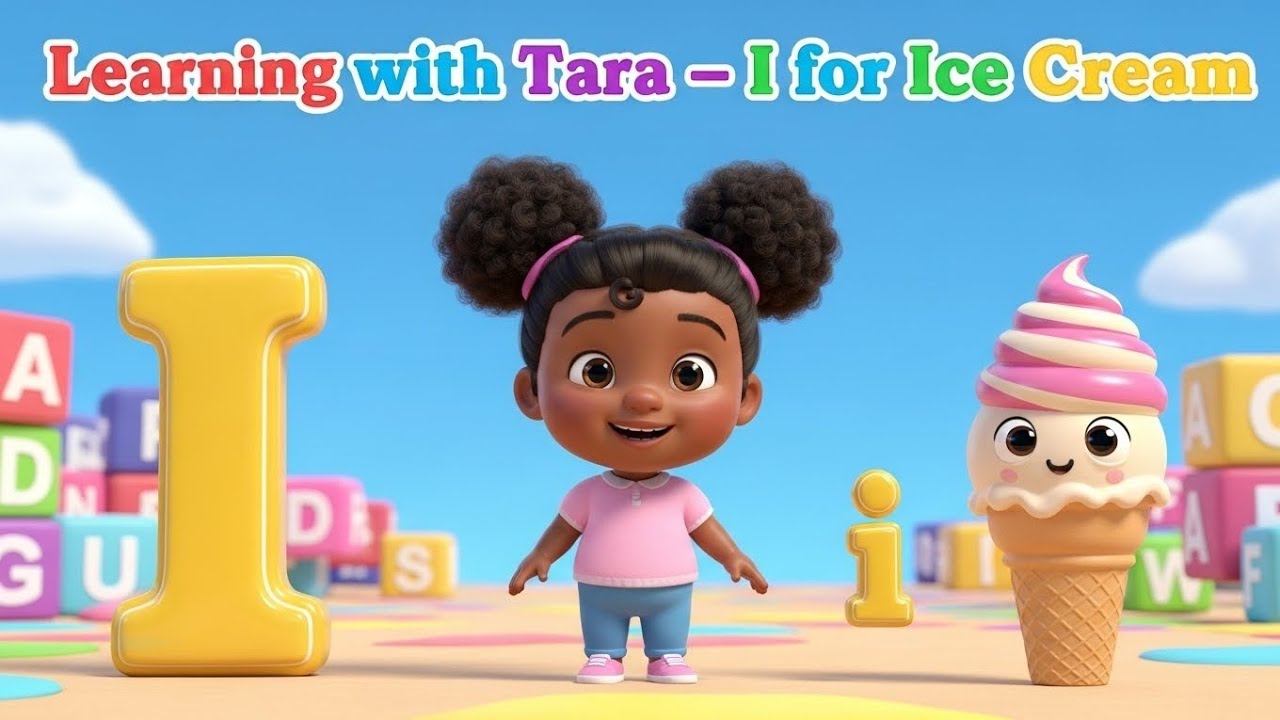 Learning with Tara | I  for Ice Cream Alphabet Learning for Kids | AiO Fun & Family