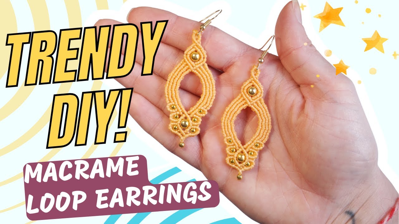 Chic Macrame Earrings: A Modern & Elegant DIY (New Pattern)