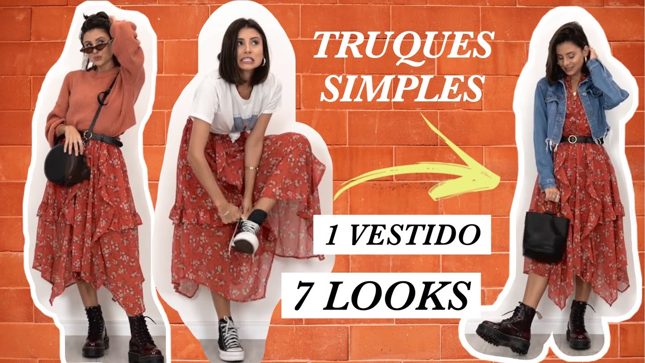 1 vestido, 7 looks: Aprenda os truques e faça isso em casa - Viihrocha