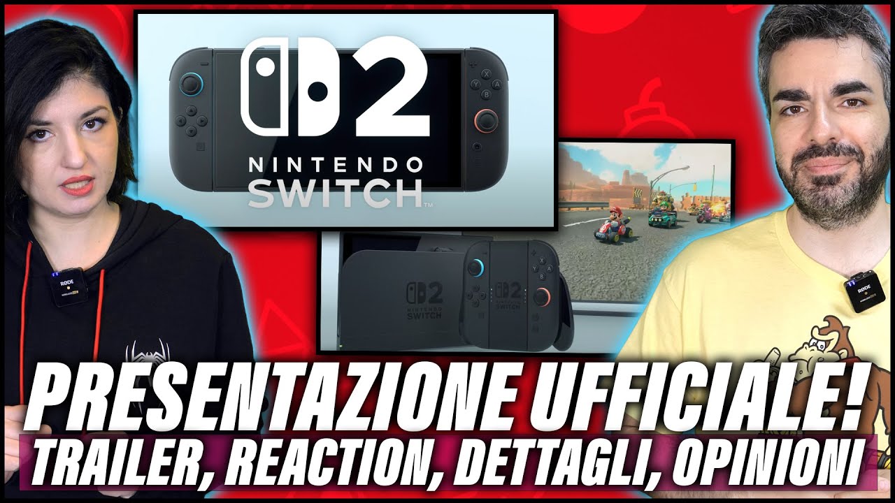 FINALMENTE NINTENDO SWITCH 2 PRESENTATO UFFICIALMENTE (+ Mario Kart 9?) Reaction, dettagli, opinioni