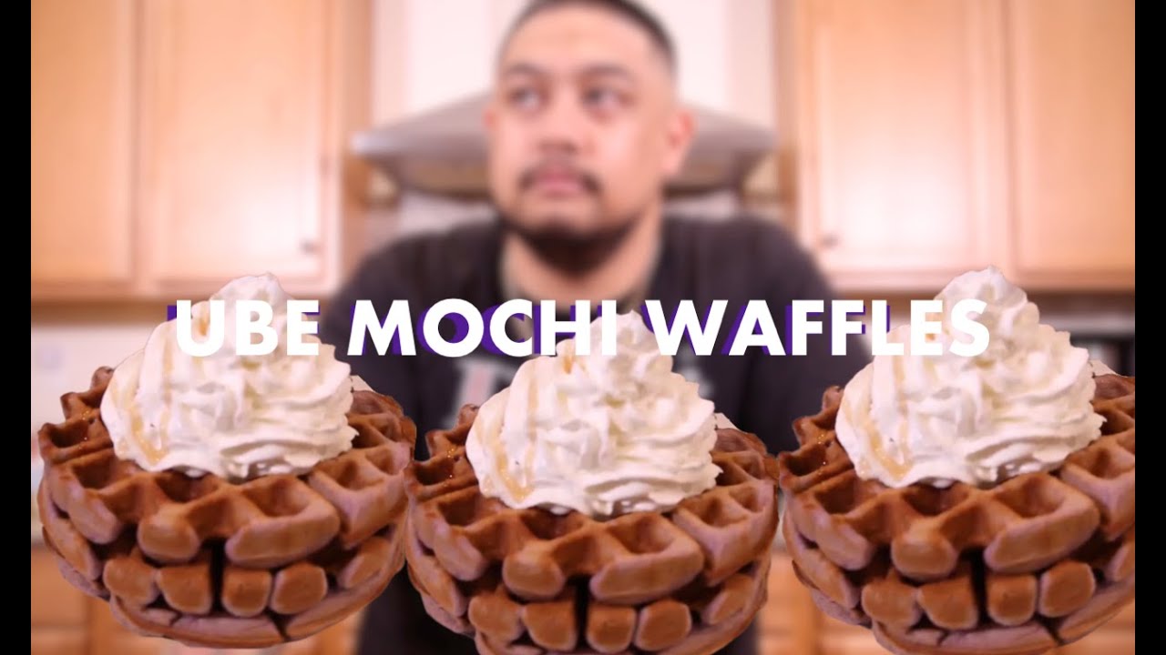 How To Make UBE MOCHI WAFFLES