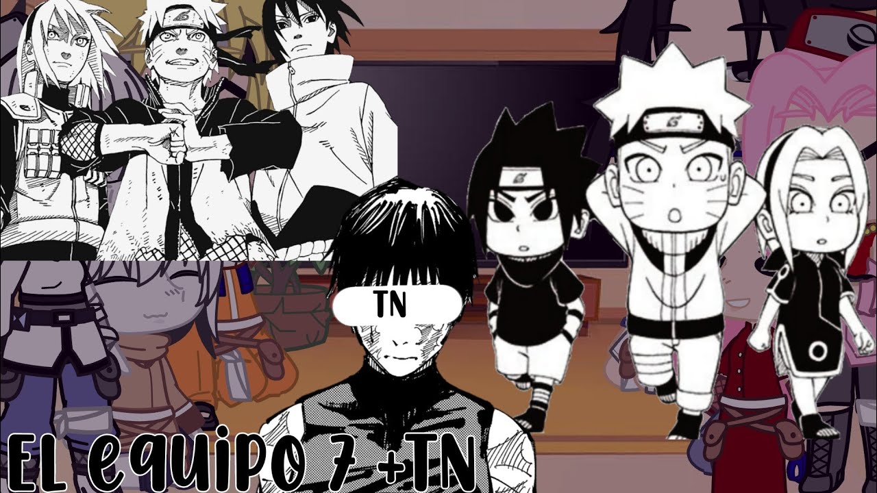 El equipo 7 -kakashi+ TN ☀️ reaccionan a ellos mismos 🌧️ Naruto chiquito y Naruto Shippuden 🌈