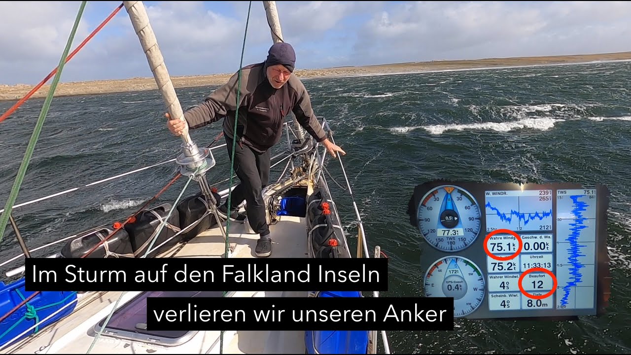 Ep 149: Im Sturm auf den Falkland Inseln verlieren wir unseren Anker (Sailing Anixi)