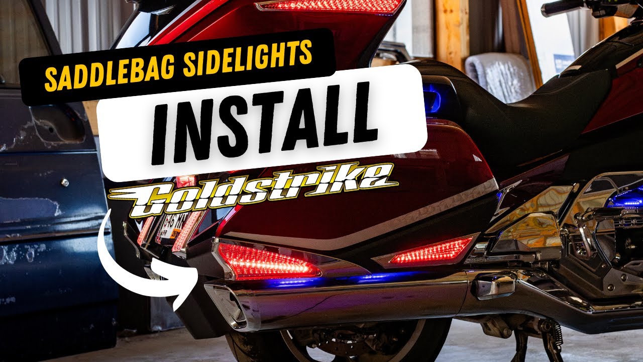 Goldstrike Saddlebag Side Lights Installation for 2018 newer Honda Gold Wings