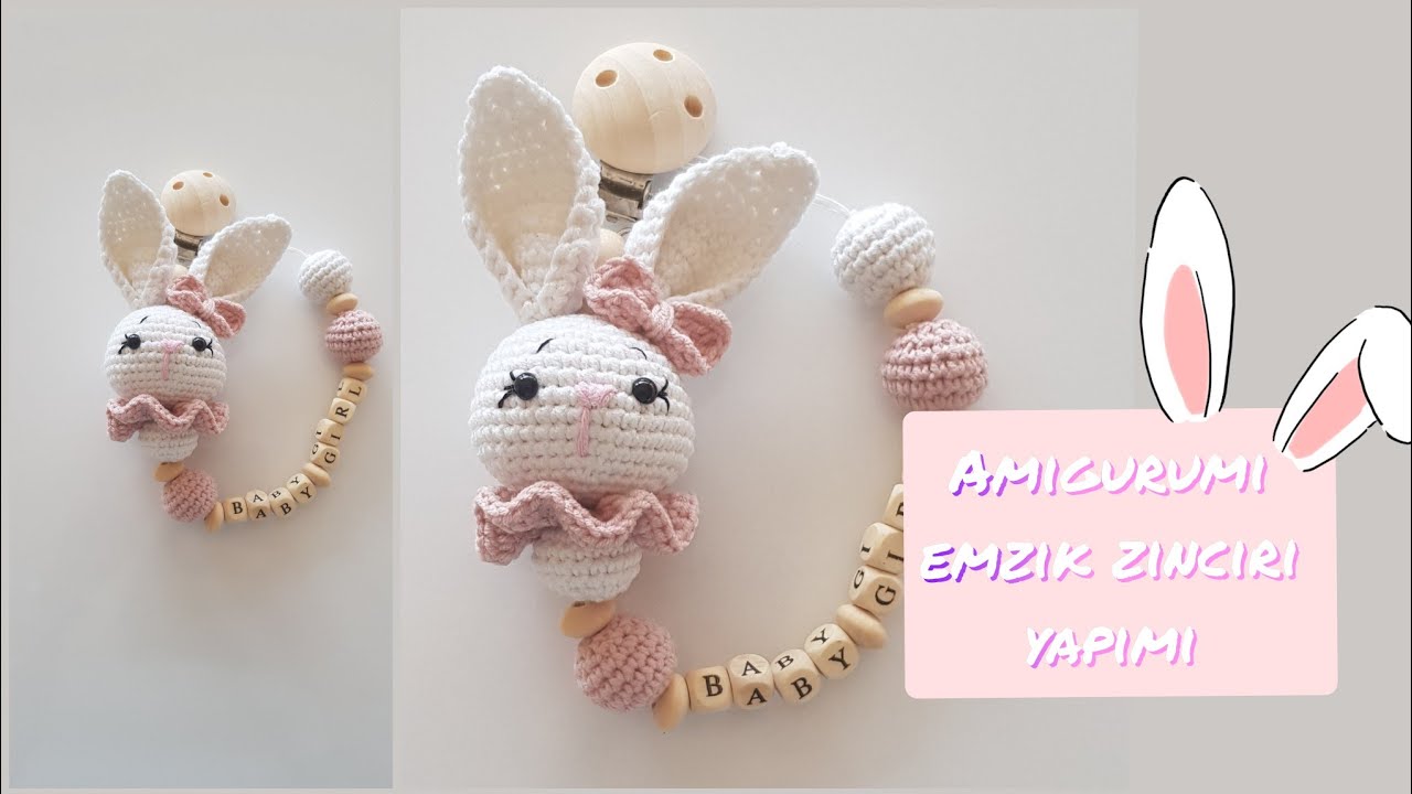 Amigurumi emzik zinciri (emzik tutucu) yapımı part:1