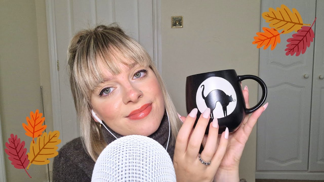 ASMR | fall/halloween haul 🍁👻 (whispered, tapping, scratching)
