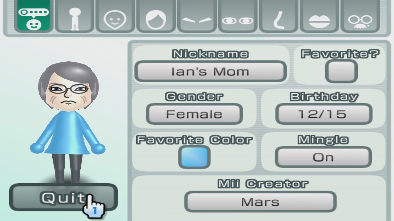 Ian's Mom - Smosh - Mii 3567