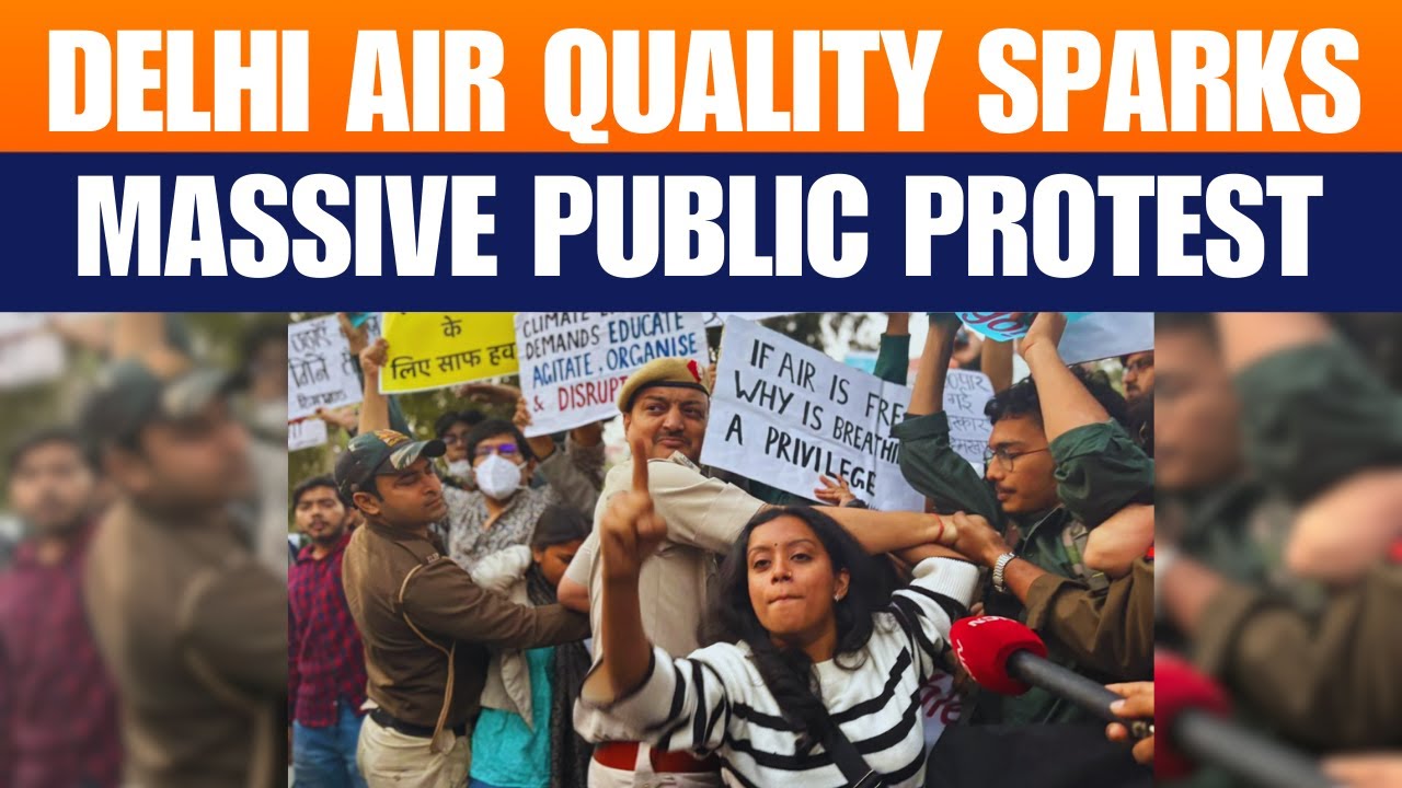 Delhi Air Pollution Protest: People Rally at India Gate Demanding Cleaner Air | Live | News9live