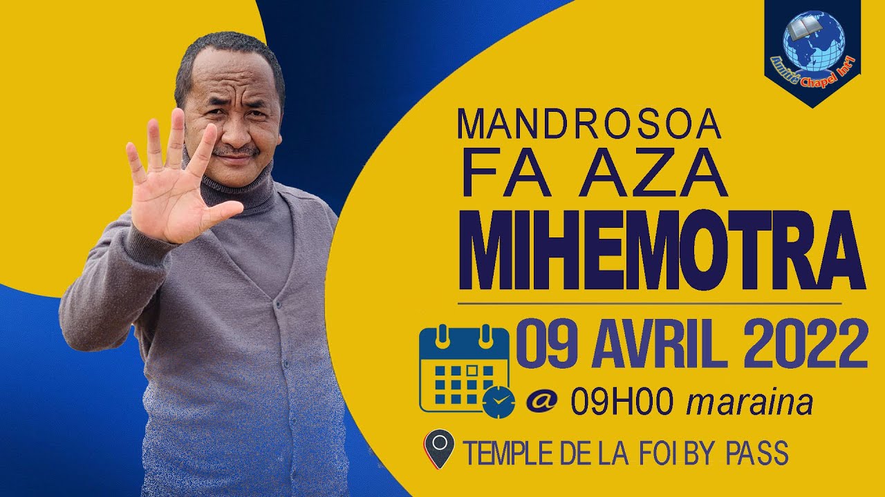 Toriteny Pasteur Tovonarivo 09  Avril 2022_MANDROSOA HATRANY