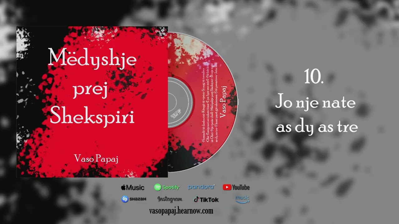 Jo nje nate as dy as tre -Vaso Papaj (Këngëtarit Sherif Merdani)