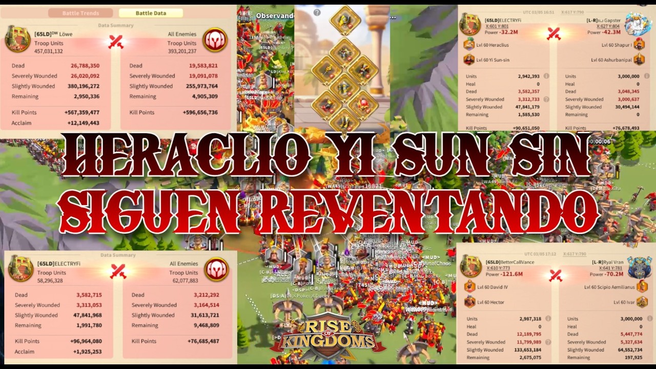IVAR TAMPOCO PUEDE CON HERACLIO YI SUN SIN - Rise of Kingdoms