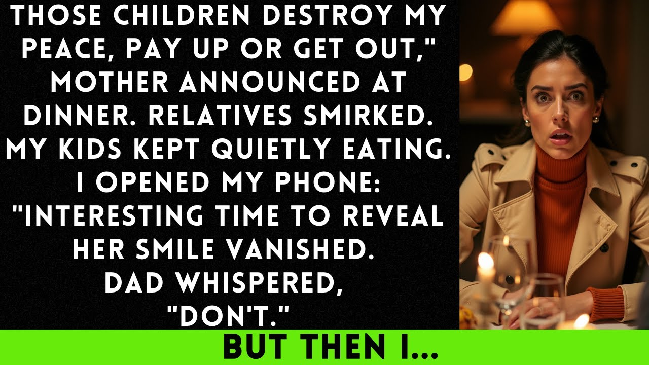 Mother Said “Your Kids Are Too Noisy—Pay Rent Or Leave.” The Family Agreed...
