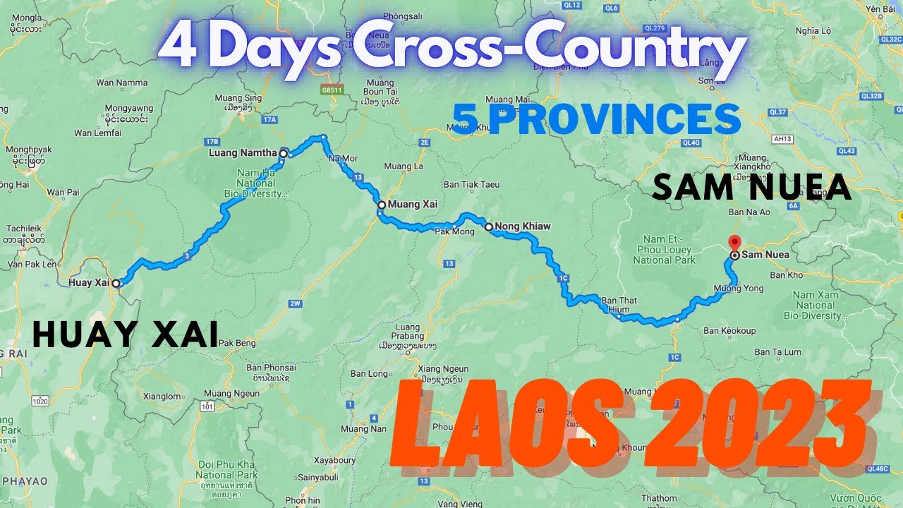 Huay Xai to Sam Nuea in 4 days | Laos 2023