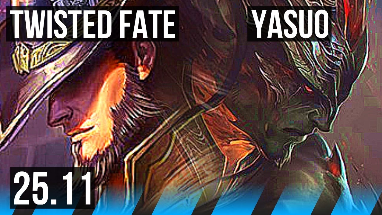 TWISTED FATE vs YASUO (MID) | 9/0/13, Legendary | EUW Master | 25.11