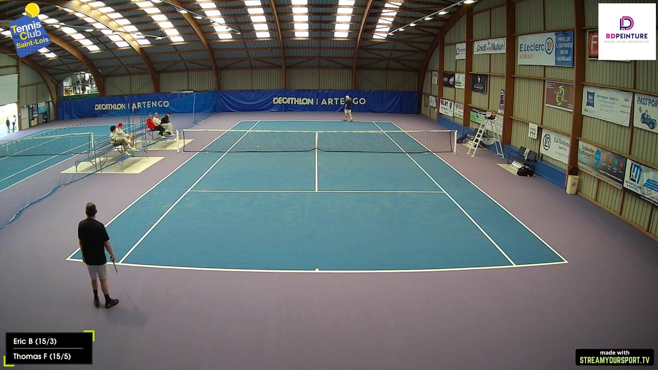 Court 2 : Eric B (15/3) 🆚 Thomas F (15/5)