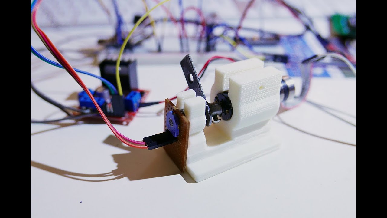 Pt 1/2. DC gear motor + shaft potentiometer = DIY closed-loop servo.
