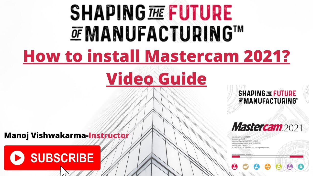 How to install Mastercam 2021?... Video guide!