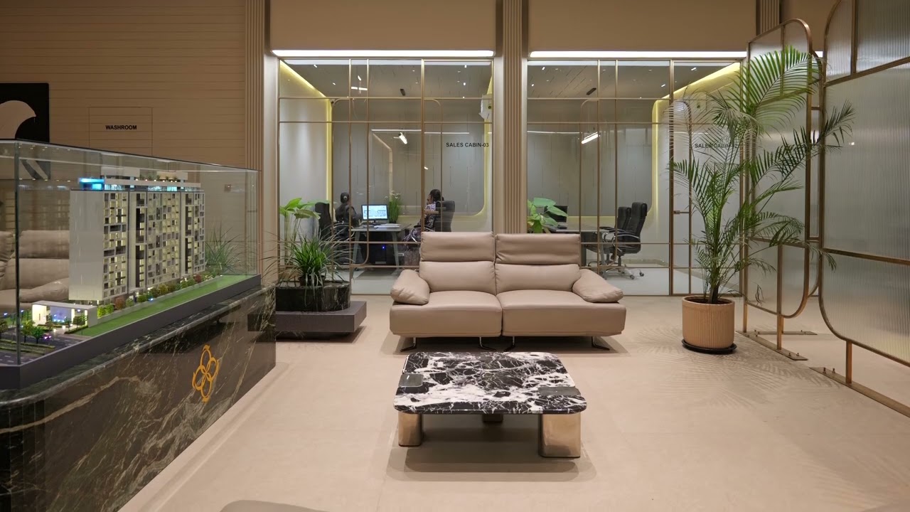 Sonigara Quorra Tathwade - Sales Lounge Interior Design For Real Estate Developer