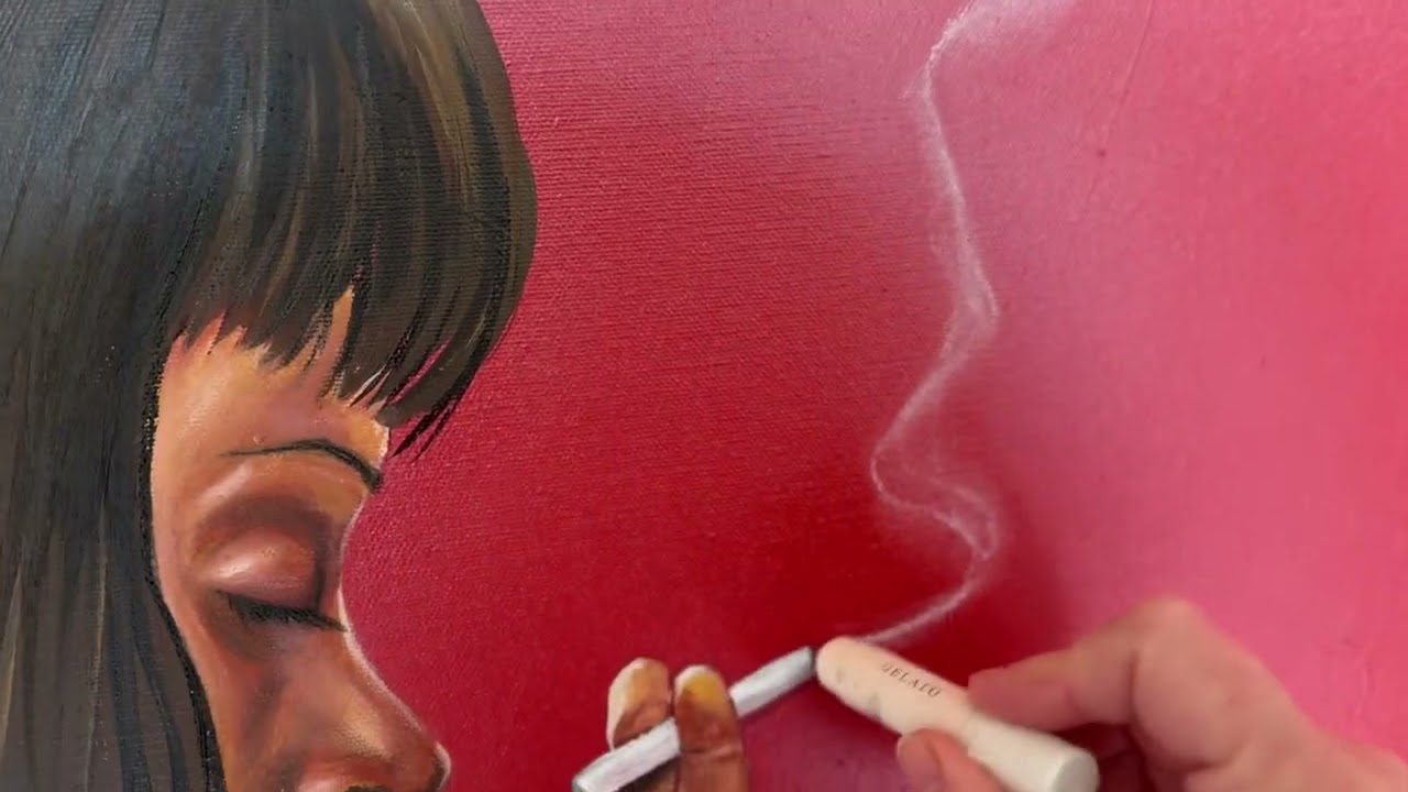 Gelatos over spray paint = smoke?! Works! Who knew? 🤷‍♀️