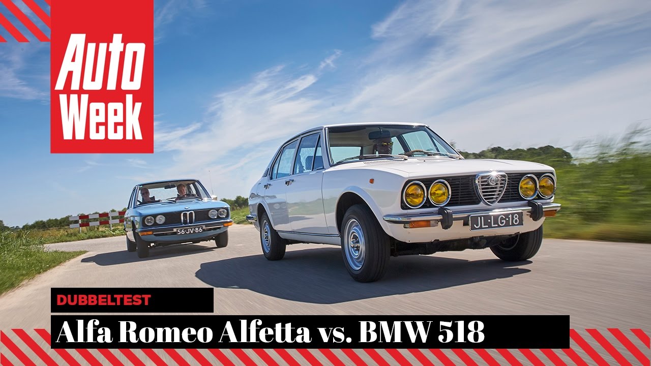 Alfa Romeo Alfetta (1978) vs. BMW 518 (1976) - AutoWeek Classics Dubbeltest