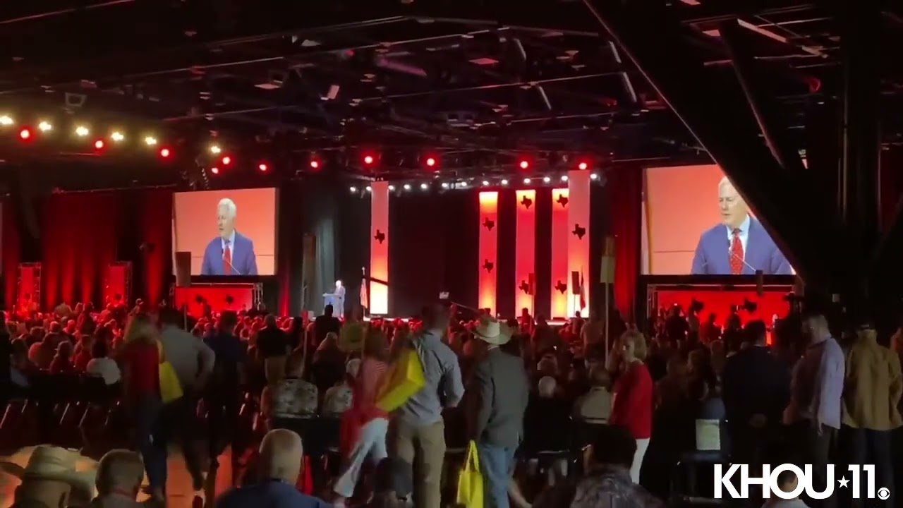 John Cornyn speaks at Texas GOP convention, and was booed when talking about guns