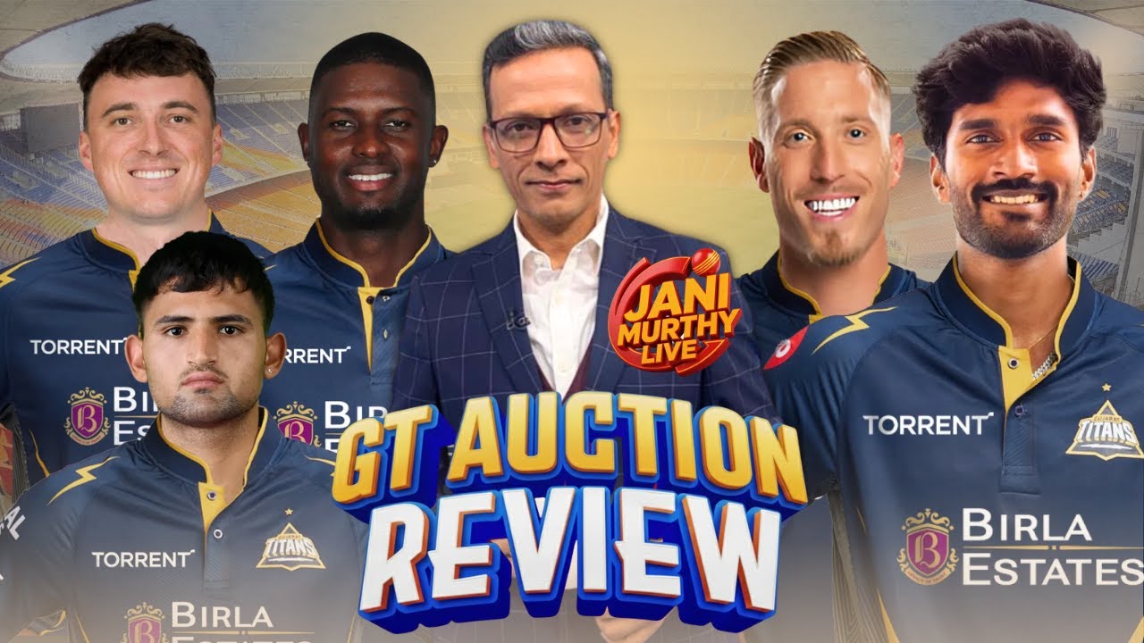 GT Auction Review | Gujarat Titans Squad Analysis | TATA IPL 2026 | Live with Jani🔴