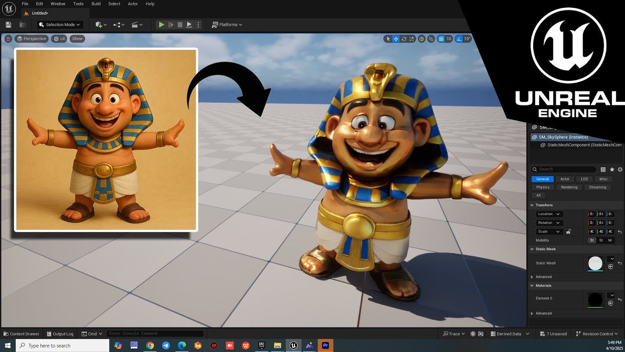 Ai to 3d model in unreal