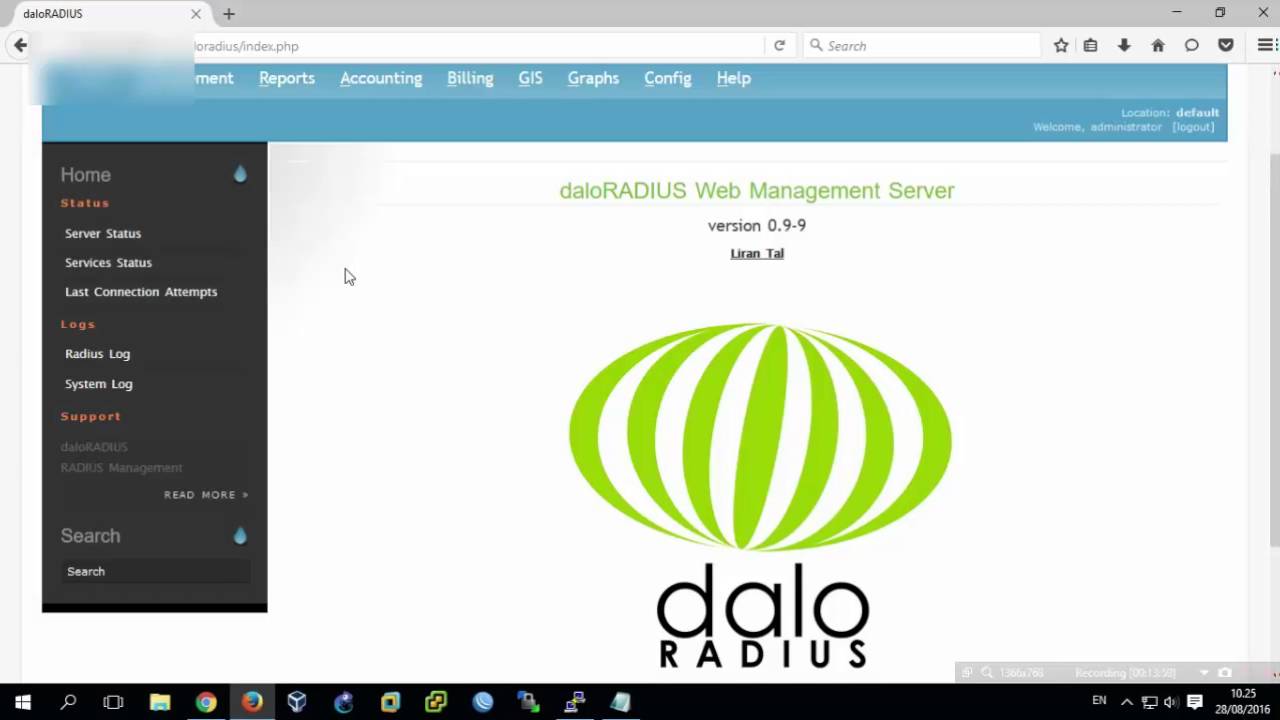 [Lab 34] Setup Radius Server with FreeRadius v3 and Daloradius for PPTP Mikrotik
