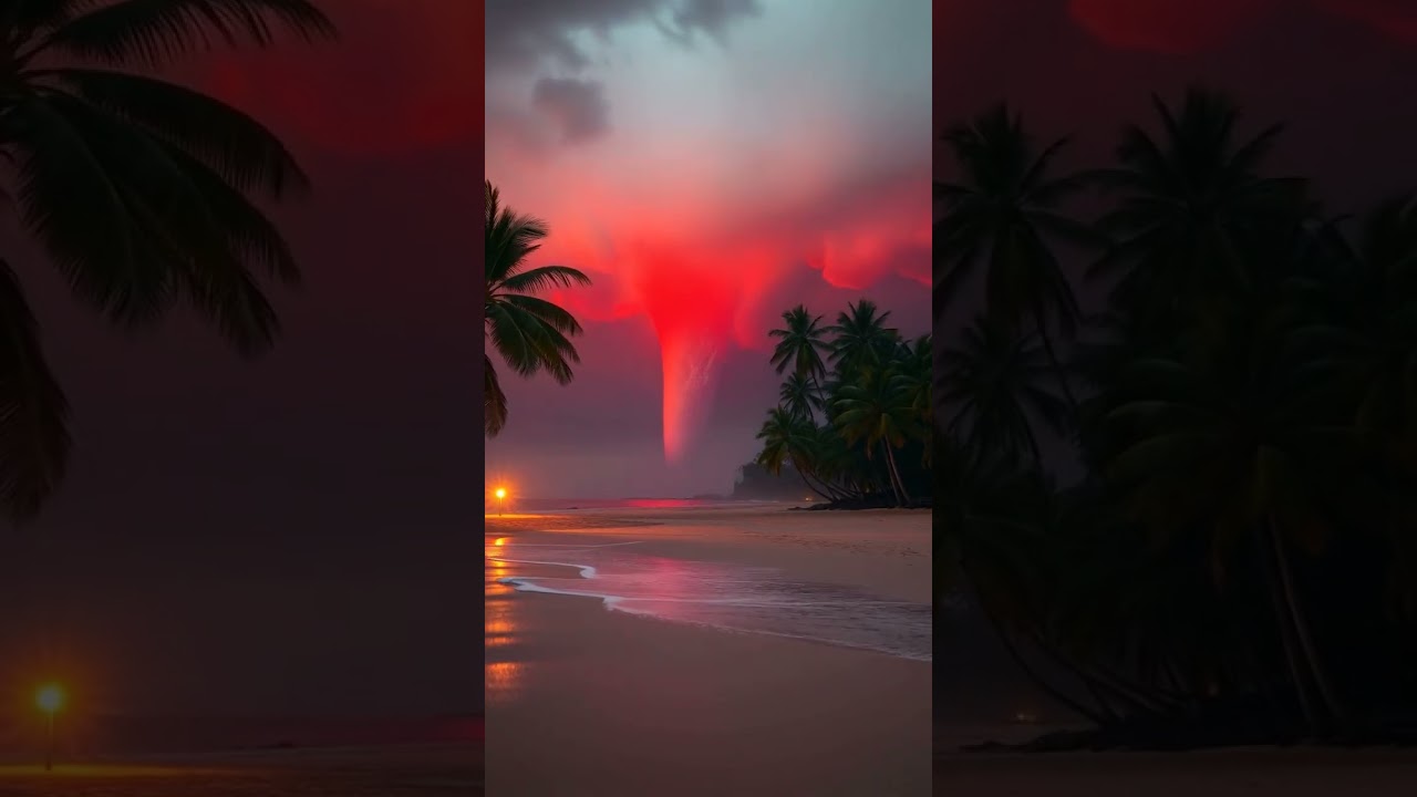 Giant Waterspout Slams Hawaii Beach &ndash; Ocean Tornado Alert!