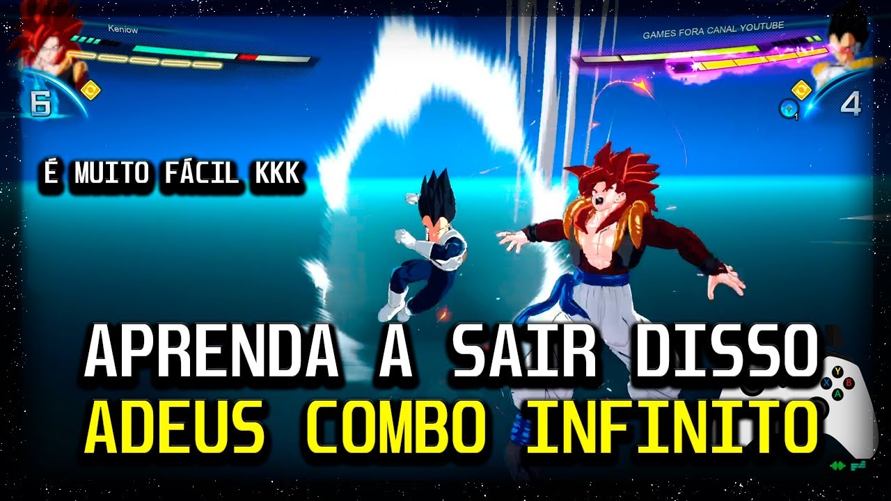 como SAIR de COMBO INFINITO nas COSTAS  - Dragon Ball Sparking! ZERO